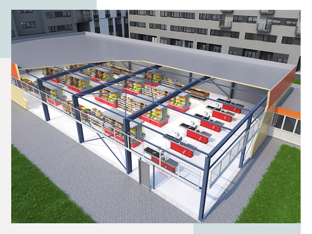 Строительство магазинов в Рубцовск от 607 руб. за м²