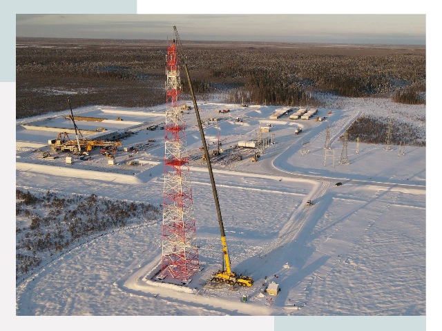 Мачты связи в Рубцовске