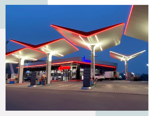 Навесы для АЗС в Рубцовске