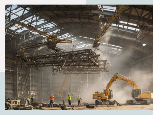 Демонтаж ангаров в Рубцовске от 607 руб. за м²