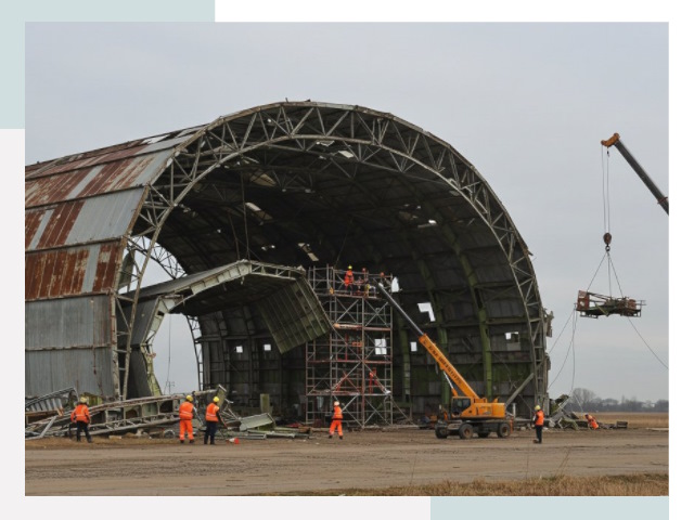 Демонтаж ангаров в Рубцовске