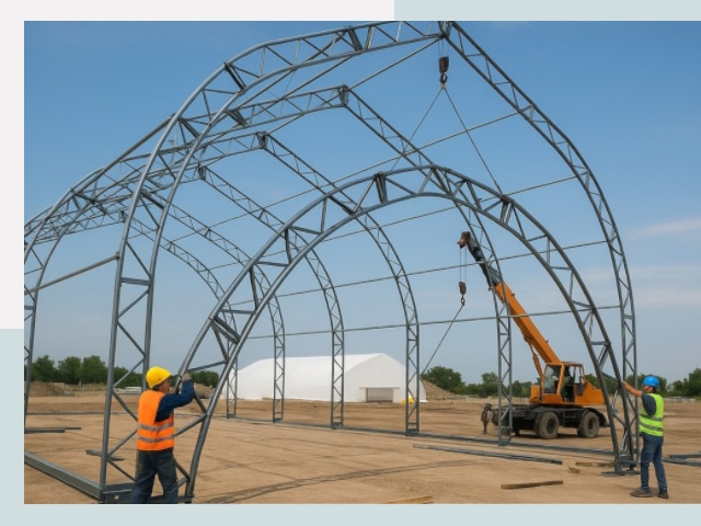 Монтаж ангаров в Рубцовске от 607 руб. - Надежно и быстро